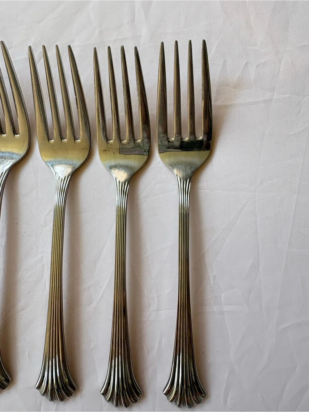 7 Vintage Wallace Discontinued Tiara Salad Forks